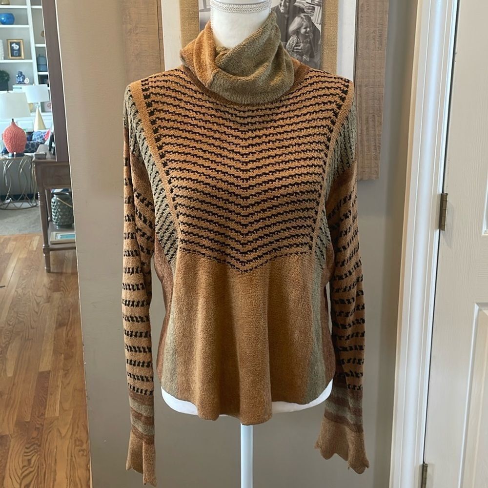 Vintage Risa Benson Chenille Turtleneck Sweater